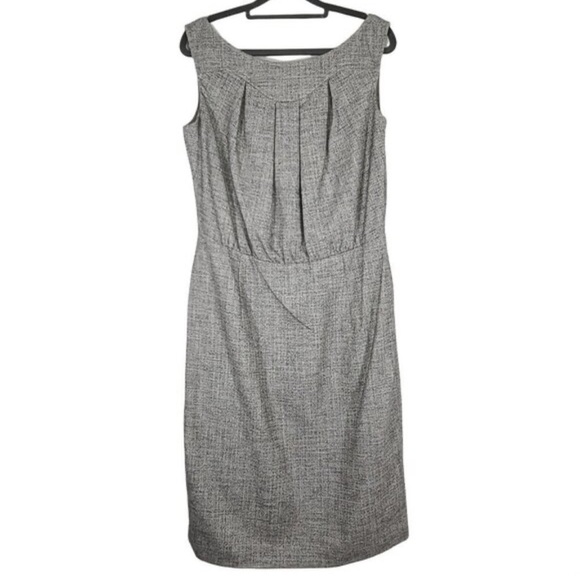 Escada Gray Textured Midi Dress Size 46 - Picture 1 of 10